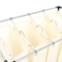 Separador de colada con 4 bolsas acero crema de vidaXL, Cestas para ropa - Ref: Foro24-282428, Precio: 37,05 €, Descuento: %