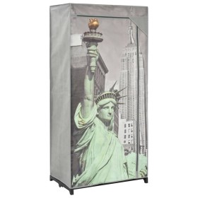 Armario de tela New York 75x45x160 cm de vidaXL, Armarios roperos - Ref: Foro24-282461, Precio: 30,42 €, Descuento: %