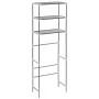 Estantería de 3 niveles sobre inodoro plateado 53x28x169 cm de vidaXL, Toalleros - Ref: Foro24-282464, Precio: 24,53 €, Descu...