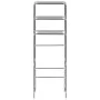 Estantería de 3 niveles sobre inodoro plateado 53x28x169 cm de vidaXL, Toalleros - Ref: Foro24-282464, Precio: 24,53 €, Descu...