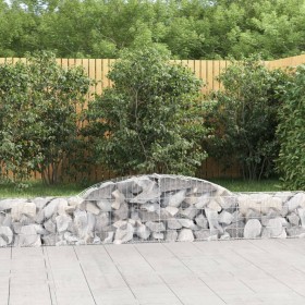 Cestas de gaviones 7 uds forma de arco hierro 300x30x40/60 cm en Macetas y jardineras | Comprar online en Foru.es