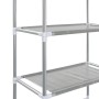 Estantería de 3 niveles sobre inodoro plateado 53x28x169 cm de vidaXL, Toalleros - Ref: Foro24-282464, Precio: 23,14 €, Descu...