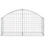 Cesta de gaviones forma arco hierro galvanizado 100x30x40/60 cm en Macetas y jardineras | Comprar online en Foru.es