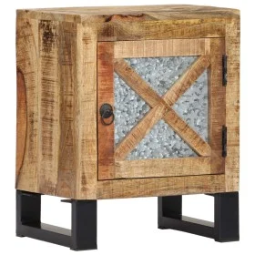Mesita de noche de madera maciza de mango 40x30x50 cm de vidaXL, Aparadores - Ref: Foro24-282759, Precio: 72,35 €, Descuento: %