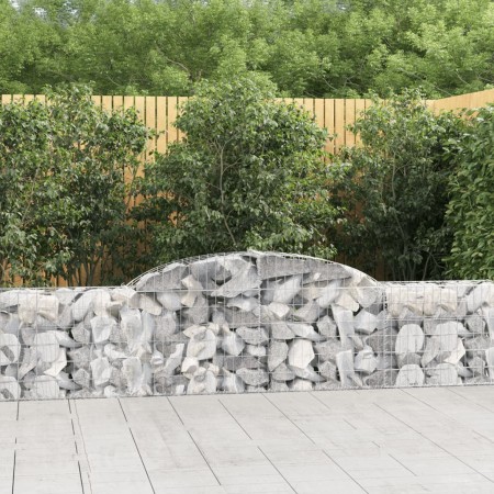 Cestas de gaviones 8 uds forma de arco hierro 300x30x60/80 cm en Macetas y jardineras | Comprar online en Foru.es