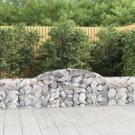 Cestas de gaviones 12 uds forma de arco hierro 300x30x60/80 cm en Macetas y jardineras | Comprar online en Foru.es