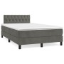 Cama box spring con colchón terciopelo gris oscuro 120x200 cm de vidaXL, Camas y somieres - Ref: Foro24-3141474, Precio: 382,...