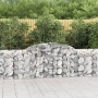 Cestas de gaviones 4 uds forma de arco hierro 300x30x80/100 cm en Macetas y jardineras | Comprar online en Foru.es