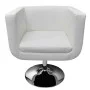 Taburete de bar cuero sintético blanco de vidaXL, Sillones - Ref: Foro24-240040, Precio: 183,65 €, Descuento: %