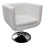Taburetes de cocina 2 unidades cuero artificial blanco de vidaXL, Sillones - Ref: Foro24-160439, Precio: 367,49 €, Descuento: %