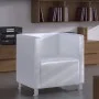 Sillón en forma de cubo de cuero sintético blanco de vidaXL, Sillones - Ref: Foro24-240069, Precio: 191,46 €, Descuento: %