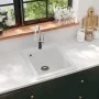 Fregadero sobrepuesto de granito blanco crema de vidaXL, Fregaderos - Ref: Foro24-141674, Precio: 159,99 €, Descuento: %