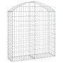 Cesta gaviones forma arco hierro galvanizado 100x30x100/120 cm en Macetas y jardineras | Comprar online en Foru.es