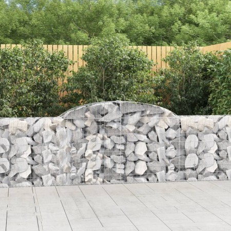 Cestas de gaviones 8 uds forma de arco hierro 300x30x80/100 cm en Macetas y jardineras | Comprar online en Foru.es