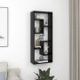 Estante de pared madera contrachapada negro 36x16x90 cm de vidaXL, Estantes y estanterías - Ref: Foro24-803012, Precio: 35,89...