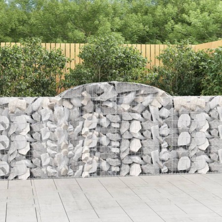Cestas de gaviones 3 uds forma de arco hierro 300x30x100/120 cm en Macetas y jardineras | Comprar online en Foru.es