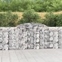 Cestas de gaviones 12 uds forma arco hierro 300x30x100/120 cm en Macetas y jardineras | Comprar online en Foru.es