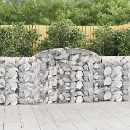 Cestas de gaviones 13 uds forma arco hierro 300x30x100/120 cm en Macetas y jardineras | Comprar online en Foru.es