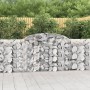 Cestas de gaviones 13 uds forma arco hierro 300x30x100/120 cm en Macetas y jardineras | Comprar online en Foru.es