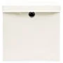 Cajas de almacenaje con tapas 4 uds tela blanco 32x32x32 cm de vidaXL, Cestas para almacenaje - Ref: Foro24-288350, Precio: 3...