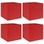 Cajas de almacenaje 4 uds tela rojo 32x32x32 cm de vidaXL, Cestas para almacenaje - Ref: Foro24-288361, Precio: 25,36 €, Desc...