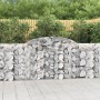 Cestas de gaviones 15 uds forma arco hierro 300x30x100/120 cm en Macetas y jardineras | Comprar online en Foru.es