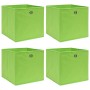 Cajas de almacenaje 4 uds tela verde 32x32x32 cm de vidaXL, Cestas para almacenaje - Ref: Foro24-288369, Precio: 25,18 €, Des...