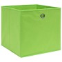 Cajas de almacenaje 4 uds tela verde 32x32x32 cm de vidaXL, Cestas para almacenaje - Ref: Foro24-288369, Precio: 25,18 €, Des...