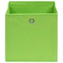 Cajas de almacenaje 4 uds tela verde 32x32x32 cm de vidaXL, Cestas para almacenaje - Ref: Foro24-288369, Precio: 25,18 €, Des...