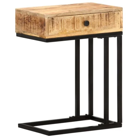 Solid mango wood U-shaped side table 45x30x61 cm by vidaXL, Side tables - Ref: Foro24-289091, Price: 81,19 €, Discount: %