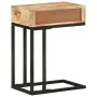 Solid mango wood U-shaped side table 45x30x61 cm by vidaXL, Side tables - Ref: Foro24-289091, Price: 81,19 €, Discount: %