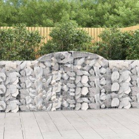 Cestas de gaviones 25 uds forma arco hierro 300x30x100/120 cm en Macetas y jardineras | Comprar online en Foru.es