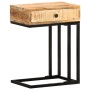 Mesa auxiliar forma de U madera maciza de mango 45x30x61 cm de vidaXL, Mesas auxiliares - Ref: Foro24-289091, Precio: 83,10 €...