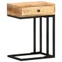 Solid mango wood U-shaped side table 45x30x61 cm by vidaXL, Side tables - Ref: Foro24-289091, Price: 81,19 €, Discount: %