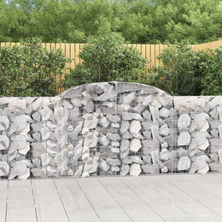 Cestas de gaviones 30 uds forma arco hierro 300x30x100/120 cm en Macetas y jardineras | Comprar online en Foru.es