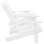 Sillas Adirondack de jardín y mesita madera maciza abeto blanco de vidaXL, Sillas de jardín - Ref: Foro24-310067, Precio: 128...