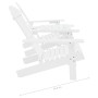 Sillas Adirondack de jardín y mesita madera maciza abeto blanco de vidaXL, Sillas de jardín - Ref: Foro24-310067, Precio: 128...
