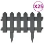 Garden edging 25 units PP anthracite 10 m by vidaXL, Garden edging and edging - Ref: Foro24-314683, Price: 68,90 €, Discount: %