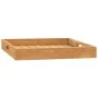 Bandeja de madera de teca maciza 50x50 cm de vidaXL, Fuentes para servir - Ref: Foro24-315457, Precio: 51,40 €, Descuento: %