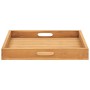 Bandeja de madera de teca maciza 50x50 cm de vidaXL, Fuentes para servir - Ref: Foro24-315457, Precio: 60,38 €, Descuento: %