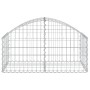 Cesta de gaviones forma arco hierro galvanizado 100x50x40/60 cm en Macetas y jardineras | Comprar online en Foru.es