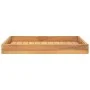 Bandeja de madera de teca maciza 60x60 cm de vidaXL, Fuentes para servir - Ref: Foro24-315458, Precio: 63,04 €, Descuento: %