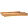 Bandeja de madera de teca maciza 60x60 cm de vidaXL, Fuentes para servir - Ref: Foro24-315458, Precio: 76,80 €, Descuento: %