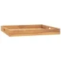 Bandeja de madera de teca maciza 60x60 cm de vidaXL, Fuentes para servir - Ref: Foro24-315458, Precio: 63,04 €, Descuento: %