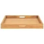 Bandeja de madera de teca maciza 60x60 cm de vidaXL, Fuentes para servir - Ref: Foro24-315458, Precio: 63,04 €, Descuento: %