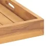 Bandeja de madera de teca maciza 60x60 cm de vidaXL, Fuentes para servir - Ref: Foro24-315458, Precio: 63,04 €, Descuento: %