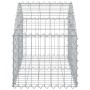 Cesta de gaviones forma arco hierro galvanizado 100x50x40/60 cm en Macetas y jardineras | Comprar online en Foru.es