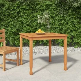Mesa de comedor de jardín madera maciza de teca 85x85x75 cm de vidaXL, Mesas de jardín - Ref: Foro24-316605, Precio: 125,42 €...