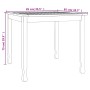 Mesa de comedor de jardín madera maciza de teca 85x85x75 cm de vidaXL, Mesas de jardín - Ref: Foro24-316605, Precio: 122,73 €...