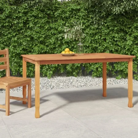 Mesa de comedor de jardín madera maciza de teca 150x90x75 cm de vidaXL, Mesas de jardín - Ref: Foro24-316606, Precio: 167,51 ...